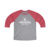 Powderhaus Brewing Logo Unisex Tri-Blend ¾ Sleeve Raglan Baseball T Shirt - Image 4