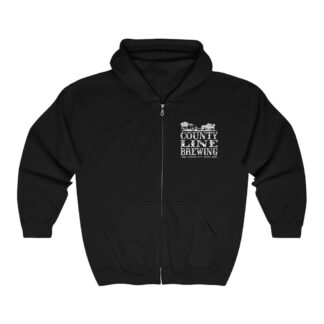 County Line Brewing Men's Zip Hooded Sweatshirt